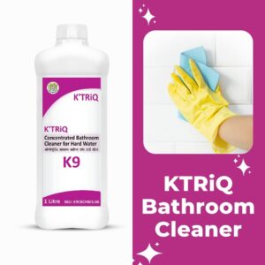 K9 Concentrated Bathroom Cleaner For Heavy Duty Cleaning | Remove Stains, Dirt, Oil | ideal for Wash Basin, Bathtub, Tiles - 1 Litre